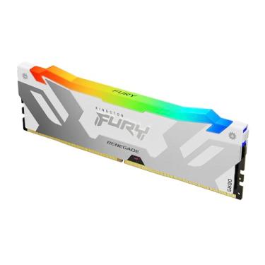 Imagem de Kingston Fury Renegade Branco RGB 16GB 6400MT/s CL32 DDR5 DIMM | Sincronização Infravermelha | Software Fury CTRL | Overclocking | Intel XMP 3.0 | Módulo Único | KF564C32RWA-16
