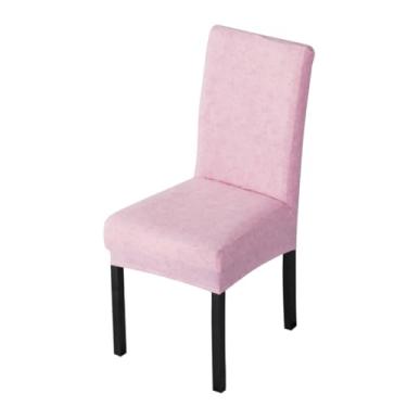 Imagem de Cabilock 1 Unidade capa de cadeira de poliéster capa para hotel capas para cadeiras de jantar capa da cadeira capa elástica protetor de cadeira tudo incluído toalha de mesa rosa