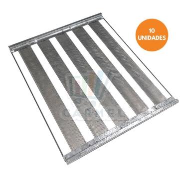Imagem de Kit com 10 Un Assadeiras De Pão Francês 58X70 - 5 Tiras De 7Cm Innal