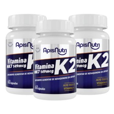 Imagem de Vitamina k2 Apisnutri SV - kit 3 unidades