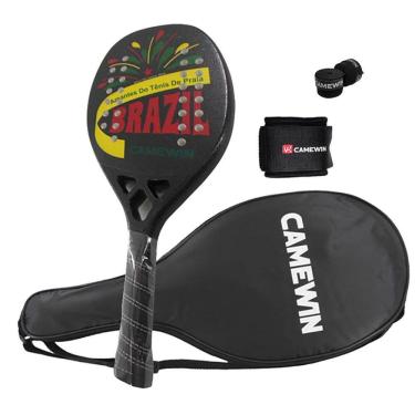 Imagem de Raquete de tênis de padel CAMEWIN em fibra de carbono 18k 360g + 10g