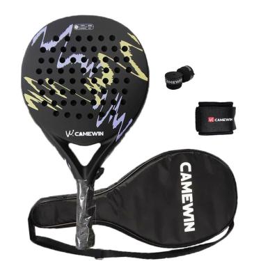 Imagem de Raquete de tênis de padel CAMEWIN em fibra de carbono 18k 360g + 10g