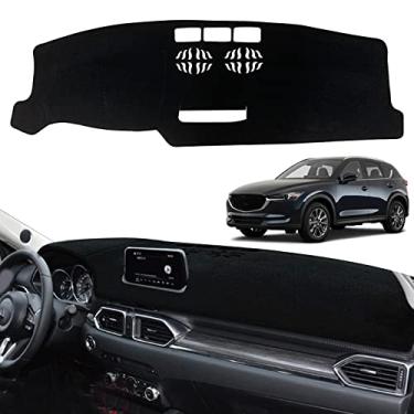 Imagem de INUBOXES Capa de painel de painel tapete tapete antiderrapante personalizado compatível com Mazda CX-5 CX 5 2017-2020 protetor solar (sem HUD)