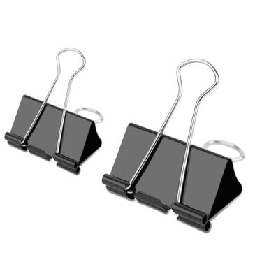 Imagem de 48 clipes de fichário grandes e extra grandes, 5 cm de comprimento (24 peças) e 4 cm de comprimento (24 peças)