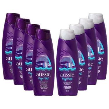 Imagem de Kit Aussie Mega Moist Super Hidratação 4 Shampoo + 4 Condicionador 180ml-Unissex