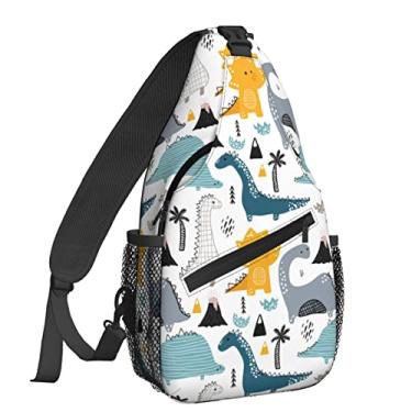 Imagem de Famame Mochila tiracolo tiracolo, bolsa de ombro, academia, ciclismo, viagem, trilhas, para homens e mulheres, Multicolorido 23, Cross bag, Mochilas Sling
