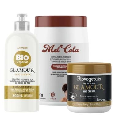 Imagem de Genérico, Mel Cola 1kg+Ativador Vivo Crespa 300ml +Mask Glamour 500g