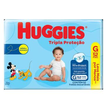 Imagem de Fralda Huggies Tripla Proteção Disney Baby G 52 Unidades