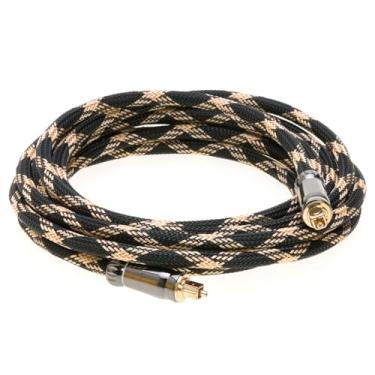 Imagem de Cables Direct Online Cabo de áudio óptico Toslink premium de 1,8 m Cabo de fibra ótica digital de alta fidelidade para home theater, barra de som, consoles de jogos, conectores banhados a ouro com