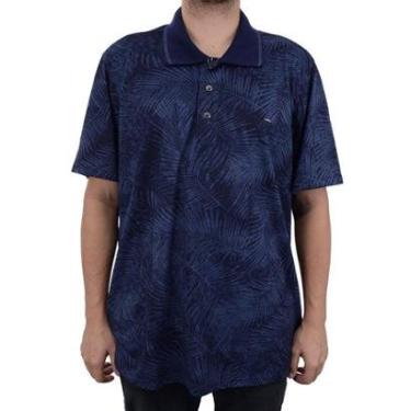 Imagem de Camisa Polo Masculina Olho Fatal Plus Size Marinho - 100299-Masculino