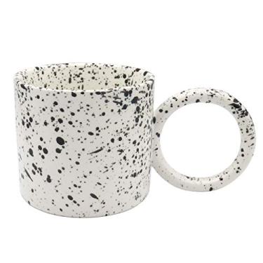 Imagem de PEYZCNOK Caneca de café de cerâmica com alça grande, xícara de chá novidade de 340 g para escritório, casa, lava-louças, micro-ondas, presente para menina, mãe, amante, presente para dia dos namorados