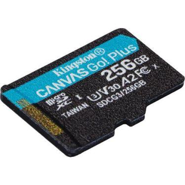 Imagem de Cartão de memória kingston micro sd xc 256gb go plus 170mb/s
