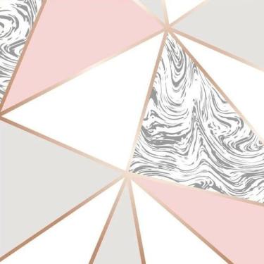Imagem de Papel de Parede Autocolante Zara Mármore Rose Gold Autocolante 1 Metro