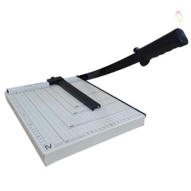 Imagem de Guilhotina Base Em Aço 30 Cm Papel A4 Até 10 Folhas C/Trava - Mares
