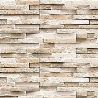 Imagem de Papel de Parede Autoadesivo Vinílico Reforma Tijolinhos Canjiquinha Ti