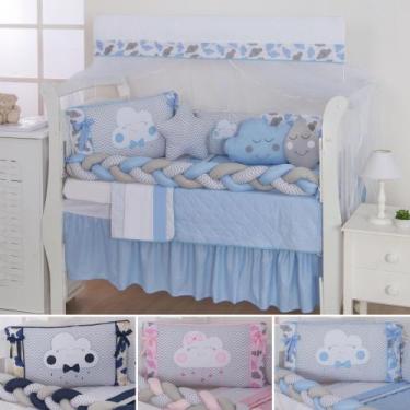Imagem de Kit de berco masculino e feminino nuvem de amor principe e princesa co