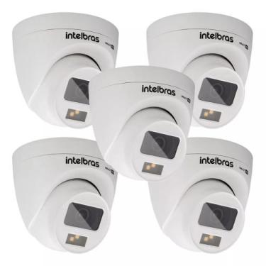 Imagem de kit 5 Câmera Bullet HDCVI Intelbras VHD 1120 D Full Color Colorida A N