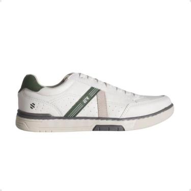Imagem de Sapatênis Masculino Casual Enzo Ribeiro Branco, Off white, Verde, 41