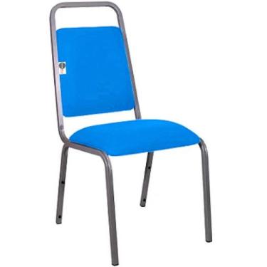 Imagem de Cadeira Empilhável para Hotelaria Linha Hotel Fremon Azul - Design Off