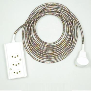 Imagem de Extensão Elétrica 5 Metros Pp 2x0,75mm2 Revestido Tecido - Immediate, 