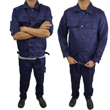 Imagem de Conjunto Uniforme EPI Profissional Obra Segurança do Trabalho Mecanico