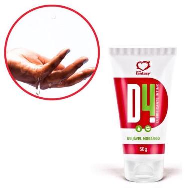 Imagem de Lubrificante Íntimo Beijável Morango D4 Sexy Fantasy 60g