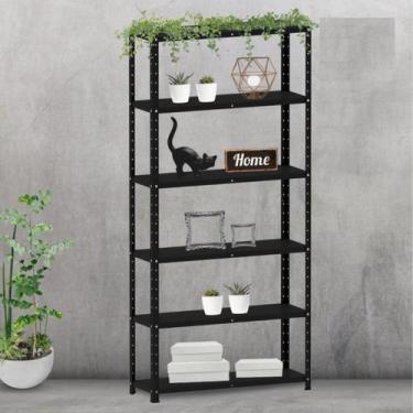 Imagem de Estante para Livros com Estrutura Metalica 6 Prateleiras - Pandin Móve