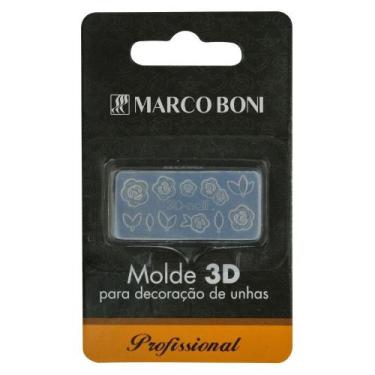 Imagem de Molde 3D Em Silicone Para Decoração De Unhas Marco Boni, Transparente