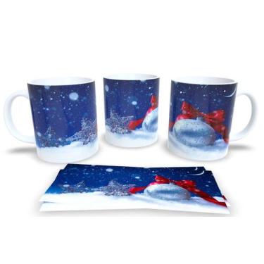 Imagem de Canecas de Porcelana Personalizadas Natal 2 - Estampa Sublimada, Mod.3