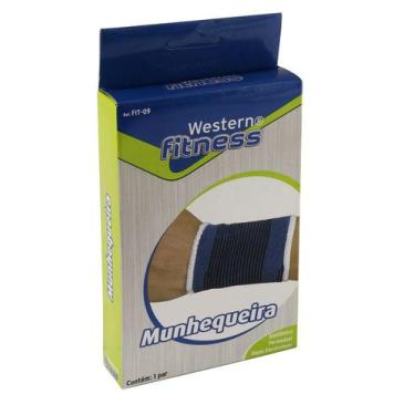 Imagem de Par de munhequeira elástica apoio firme mãos e punhos - Western