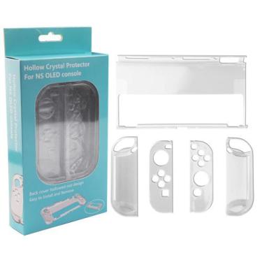 Imagem de Capa Protetora Dock Flip Case Para Nintendo Switch Oled Joy-con Removí