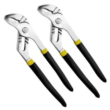 Imagem de 2 Alicate Bomba D'agua 10 Pol Cromo Vanádio Cabo Isolado - NAVY+TOOLS