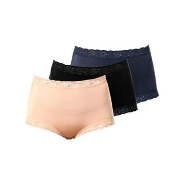 Imagem de Kit com 3 Calcinhas Alta Safira Demillus 57330 Colorido, EG