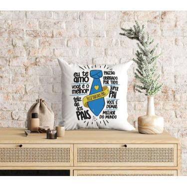 Imagem de Almofada com enchimento Gravata Faixa Feliz Dia dos Pais - Core Decore