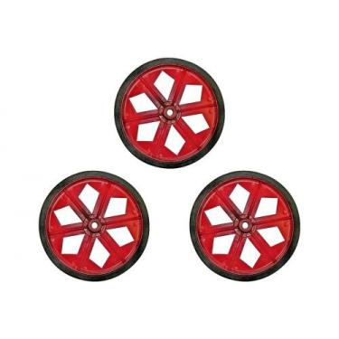 Imagem de Kit C/3 - Roda Carrinho Feira Politex