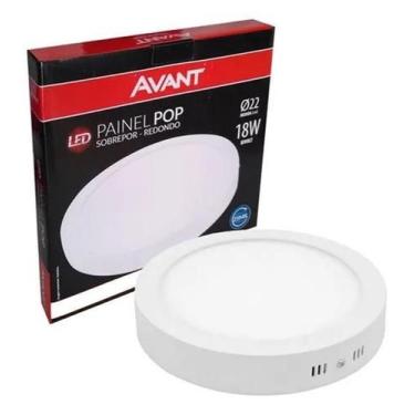 Imagem de Luminaria Led 18W Redonda Sobrepor 6500K Branco Frio - Avant