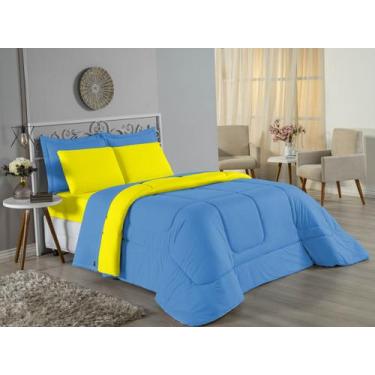 Imagem de Edredom Casal Queen Size Malha 100% Algodão - Davy Enxovais, AMARELO/T