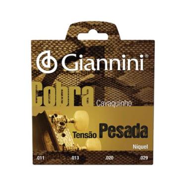 Imagem de Encordoamento Para Cavaquinho Aço Tensão Pesada Série Cobra Gescp - GI