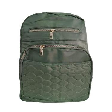Imagem de Mochila bolsa de Nylon Impermeável Moda Feminina - F1650, Verde