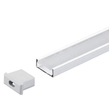 Imagem de Perfil Sobrepor Slim Alumínio 17x7mm Para Fita LED 2 Metros - I9LED, B
