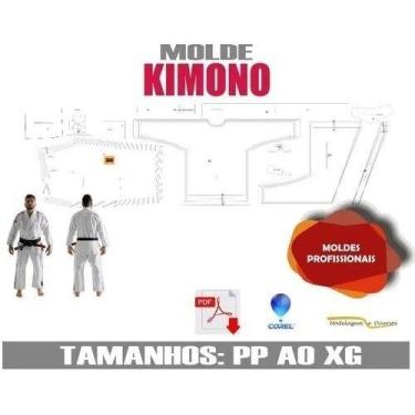 Imagem de Molde Kimono Infantil Ou Adulto Por Correios Todos Os Tamanh - Modelag