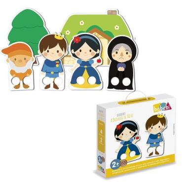Imagem de Dedoches a branca de neve kit 4 personagens 2 cenários 2+ - BABEBI
