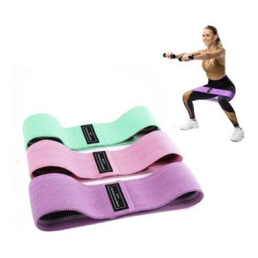 Imagem de Faixas Elásticas de Exercícios Hip Resistance Bands - DK - Dark