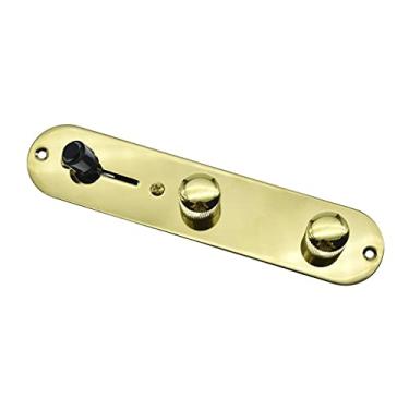 Imagem de Dopro Placa de controle carregada pré-conectada com placa de controle de 3 vias com chicote de fiação para guitarras Fender Tele/Telecaster, dourado