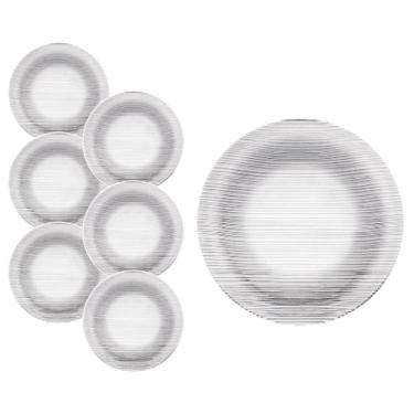 Imagem de Conjunto de 6 Pratos Desenhado Diamante 22cm Duralex Fundo - Nadir Fig
