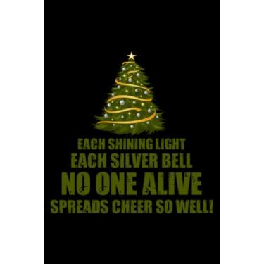 Imagem de Silver bells on Christmas Tree: Dot Grid Jounal ToDo Exercise Book or Diary 6" x 9" (15.24 x 22.86 cm) 120 pages