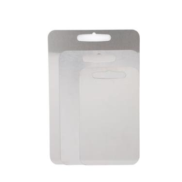 Imagem de Tábua de Corte Dupla Face, Conjunto de Tábua de Corte de Aço Inoxidável 304 para Cozinha, Tábua de Cortar para Carne, Frutas, Legumes, Pão, Máquina de Lavar Louça (A 1 mm)