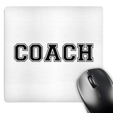 Imagem de 3dRose Mouse pad LLC 20 x 20 x 0,65 cm Coach in Black Text Pe Class (mp_151209_1)