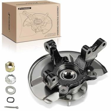 Imagem de A-Premium Junta de direção dianteira e conjunto de cubo de rolamento de roda compatível com Dodge Caliber 2007-2012 e Jeep Compass Patriot 2007-2017, lado esquerdo do motorista