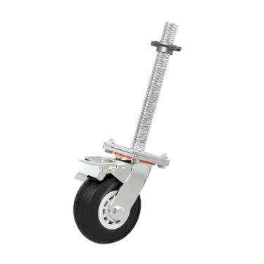 Imagem de Amagogo Roda do rodízio do andaime 360 ​​graus flexível aparência simples rodízio conveniente do giro rodízio de 6 polegadas para prateleiras, Borracha